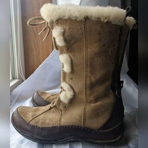 North Face Abby III Suede Sherpa Lined Snowboot